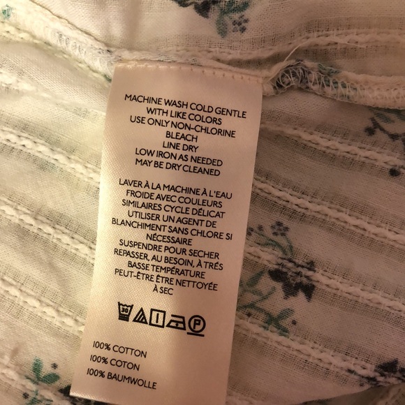 Pilcro Keira Collared 100% Cotton Button Up Blouse - Picture 8 of 8